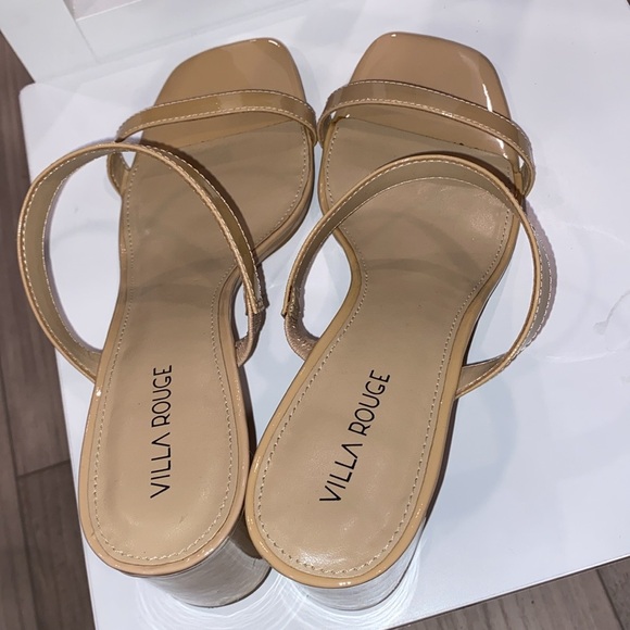 Villa Rouge Bass Slides, beige sandals for summer, Women's Sandals, women SZ 9.5 - Picture 5 of 7